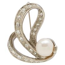Broche Strass e Pérola BRG9388