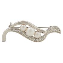 Broche Strass e Pérola BRG9869
