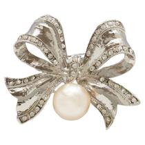 Broche Strass e Pérola Lacinho BRG0041