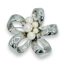 Broche Strass e Pérola Laço BRG1174