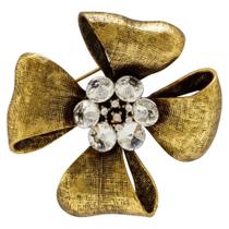 Broche Strass Flor BRG0070