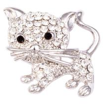 Broche Strass Gatinho BRG0016
