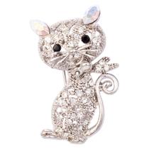 Broche Strass Gatinho BRG0021