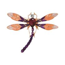 Broche Unissex Brilhante De Libélula Com Strass, Broche Criativo De Inseto Animal, Acessório Diário,