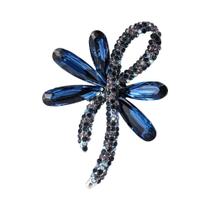 Broche Unissex Feminino Com Laço De Strass E Alfinete De Corda Esmaltado Para Banquete, Festa,