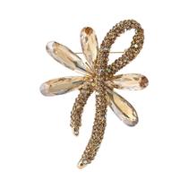 Broche Unissex Feminino Com Laço De Strass E Alfinete De Corda Esmaltado Para Banquete, Festa,