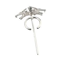 Broche Vintage De Metal Com Três Cabeças De Lobo, Acessório Estético Para Cosplay, Presente De