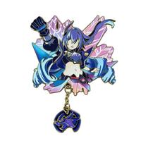 Broches De Anime Cosplay Honkai Star Rail Silver Wolf LV.999, Emblemas De Personagens De Desenho