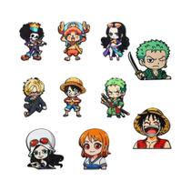 Broches De Esmalte De Anime One Piece Luffy Para Meninos, 10 Peças, Broches De Lapela Masculinos Da Broches De Esmalte De Anime One Piece Luffy Para Meninos, 10 Peças, Broches De Lapela Masculinos Da