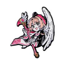 Broches De Esmalte De Menina Mágica Com Asas De Anime Para Mulheres, Pins De Colarinho, Presentes De