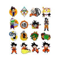 Broches De Esmalte Dragon Ball Anime Son Goku Vegeta Piccolo Krillin - Kit Com 6 Peças Para Fãs E Broches De Esmalte Dragon Ball Anime Son Goku Vegeta Piccolo Krillin - Kit Com 6 Peças Para Fãs E