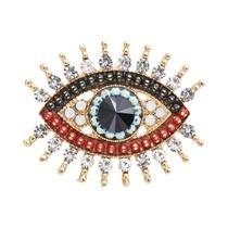 Broches de Mau Olhado com Strass - Acessório de Festa e Moda Feminina