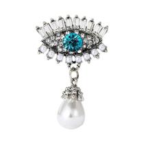 Broches de Mau Olhado com Strass - Acessório de Festa e Moda Feminina
