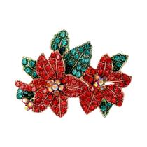 Broches Florais De Strass Femininos E Unissex, Alfinetes Botânicos Para Banquete, Festa, Mochila,