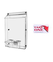 Brochure Box Marketing Holders Metal Mount Acrylic Clear Brochure Box Marketing Holders Metal Mount Acrylic Clear