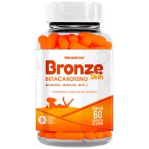 Bronze Skin Betacaroteno Suplemento Alimentar Bronzeamento Natural Óleo de Cenoura Urucum Natunectar 60 Capsulas - Natunéctar