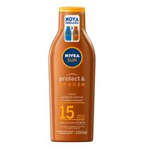 Bronzeador Nivea Protect & Bronze FPS15 200ml 2em1 Protetor Bronzeador Nivea Protect & Bronze FPS15 200ml 2em1 Protetor