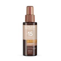 Bronzeador Sunless loção Creme FPS 15 120ml