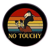 Brooch Pin Cartoon Llama 'No Touchy' Quote Round Alloy Brooch Pin Cartoon Llama 'No Touchy' Quote Round Alloy