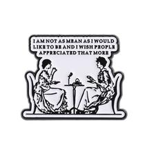 Brooch Pin, chá da tarde vintage, estilo retrô, liga feminina Brooch Pin, chá da tarde vintage, estilo retrô, liga feminina