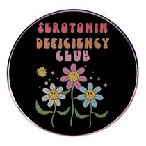 Brooch Pin Funny Quote Cartoon Flower Design Alloy