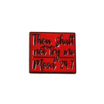 Brooch Pin Funny Quote Red Alloy Lapel Badge Brooch Pin Funny Quote Red Alloy Lapel Badge