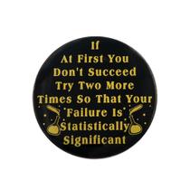 Brooch Pin Funny Science Quote 4x4cm Alloy for Students Brooch Pin Funny Science Quote 4x4cm Alloy for Students