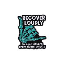 Brooch Pin Recover Loudly Skeleton Hand Turquesa Enamel Brooch Pin Recover Loudly Skeleton Hand Turquesa Enamel