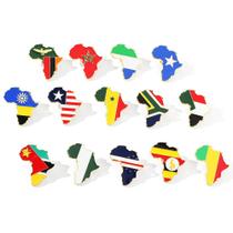 Brooch Pins Africa Map Flag Alloy Lapel Badges 91g Brooch Pins Africa Map Flag Alloy Lapel Badges 91g