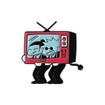 Brooch Pins Cartoon TV com design de personagem engraçado