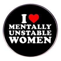 Brooch Pins Funny Quote Round Alloy Emblema I” 3x3cm