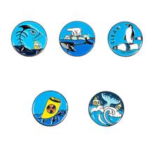 Brooch Pins Set: consciência ambiental, proteção oceânica Brooch Pins Set: consciência ambiental, proteção oceânica