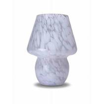 Brookstone Murano Glass Mushroom Abajur de Mesa formato Cogumelo