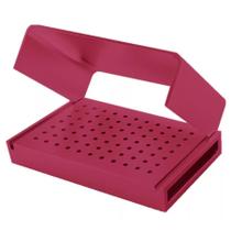 Broqueiro alumínio 60 furos ca vermelho - microdont