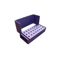 Broqueiro Lilás em ALUMÍNIO p/ Armazenamento e Esterilização de Brocas - Odontologia Broqueiro Lilás em ALUMÍNIO p/ Armazenamento e Esterilização de Brocas - Odontologia