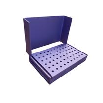 Broqueiro Lilás em ALUMÍNIO p/ Armazenamento e Esterilização de Brocas - Odontologia