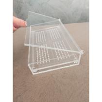 Broqueiro Odontológico Com Tampa Porta Brocas Para Dentista