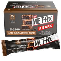 Brownie de caramelo salgado MET-Rx Big 100 em barra de proteína 9x100g Brownie de caramelo salgado MET-Rx Big 100 em barra de proteína 9x100g