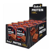 Brownie Protein Double Chocolate Zero Açúcar Belive 10 Unidades de 40g