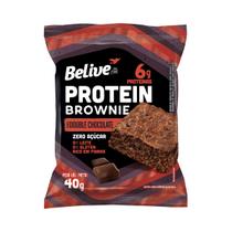 Brownie Protein Sem Glúten Zero Açúcar Double Chocolate com 10 unidades de 40g - Belive