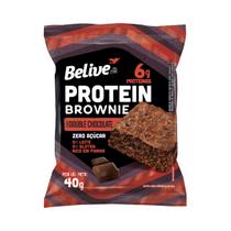 Brownie Protein Sem Glúten Zero Açúcar Double Chocolate com 10 unidades de 40g - Belive