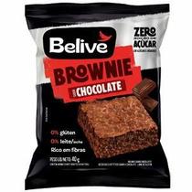 Brownie sabor Chocolate Belive 40g - Sem açúcar, Sem Glúten e Sem Leite