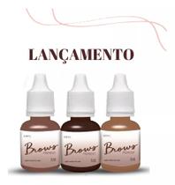 Brows Pigment Kit Kirey Pigmentos Sobrancelhas- 3 Cores Kirey Pro