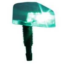 Brucutu Esguicho Agua Parabrisa Led Neon Cromado E Verde Par Brucutu Esguicho Agua Parabrisa Led Neon Cromado E Verde Par