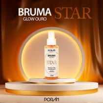 Bruma Fixadora Porán Star Glow Ouro 120ml - Ilumina e Fixa a Maquiagem
