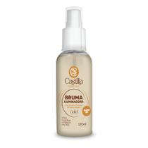Bruma Iluminadora Gold Castilla 120mL Fixa, Hidrata e Ilumina com Extrato de Pêssego e Pantenol Bruma Iluminadora Gold Castilla 120mL Fixa, Hidrata e Ilumina com Extrato de Pêssego e Pantenol