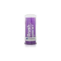 Brush - Aplicadores Descartáveis C/100 un - Microdont Cor e Tamanho:Roxo - Extra fino