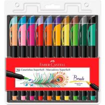 Brush Pen 20 Cores Supersoft Faber-castell - FABER CASTELL