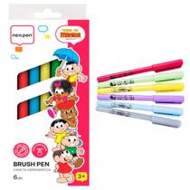 Brush Pen Turma Da Mônica Perfumada - 6 Cores - Newpen Brush Pen Turma Da Mônica Perfumada - 6 Cores - Newpen