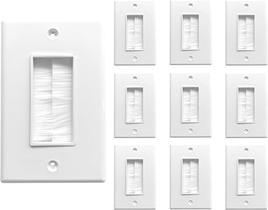 Brush Wall Plates Cable Pass Through BestMounts, pacote com 10 Brush Wall Plates Cable Pass Through BestMounts, pacote com 10
